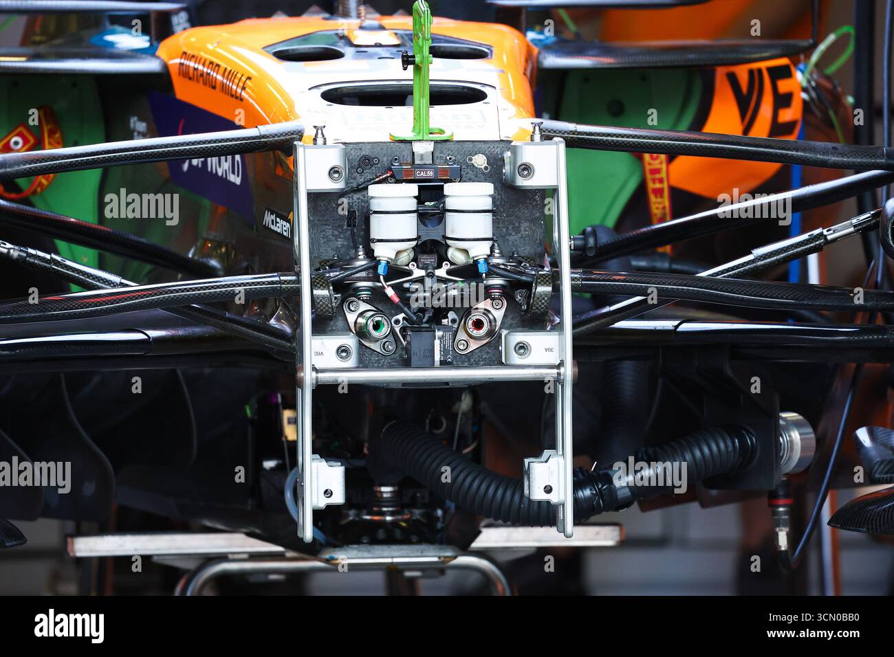 McLaren F1 Team MCL39, mechanical detail front suspension during the ...