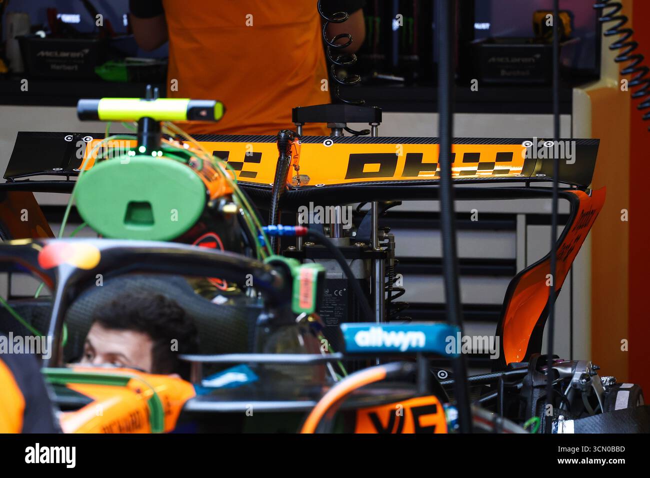 McLaren F1 Team MCL39, mechanical detail rear wing during the 2025 ...