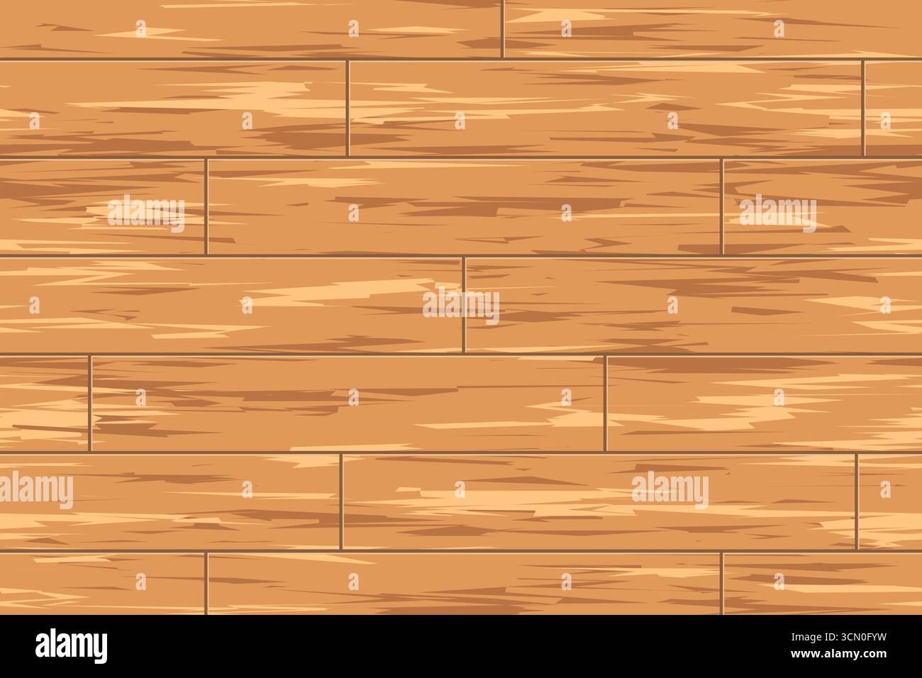 wooden floor background,  top view- vector illustration Stock Vector