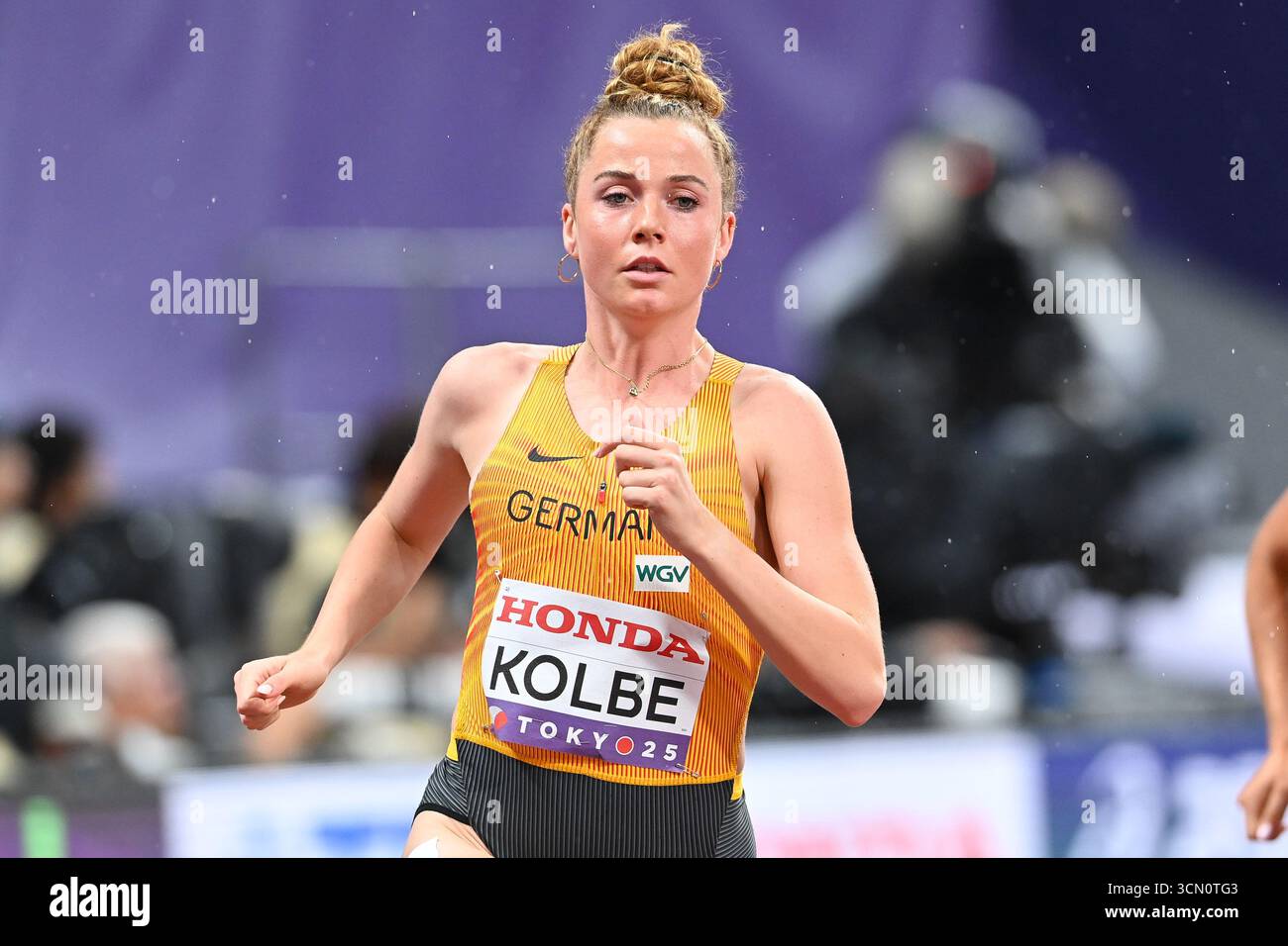 Smilla Kolbe (Germany) during the 800 metres heats race during the ...