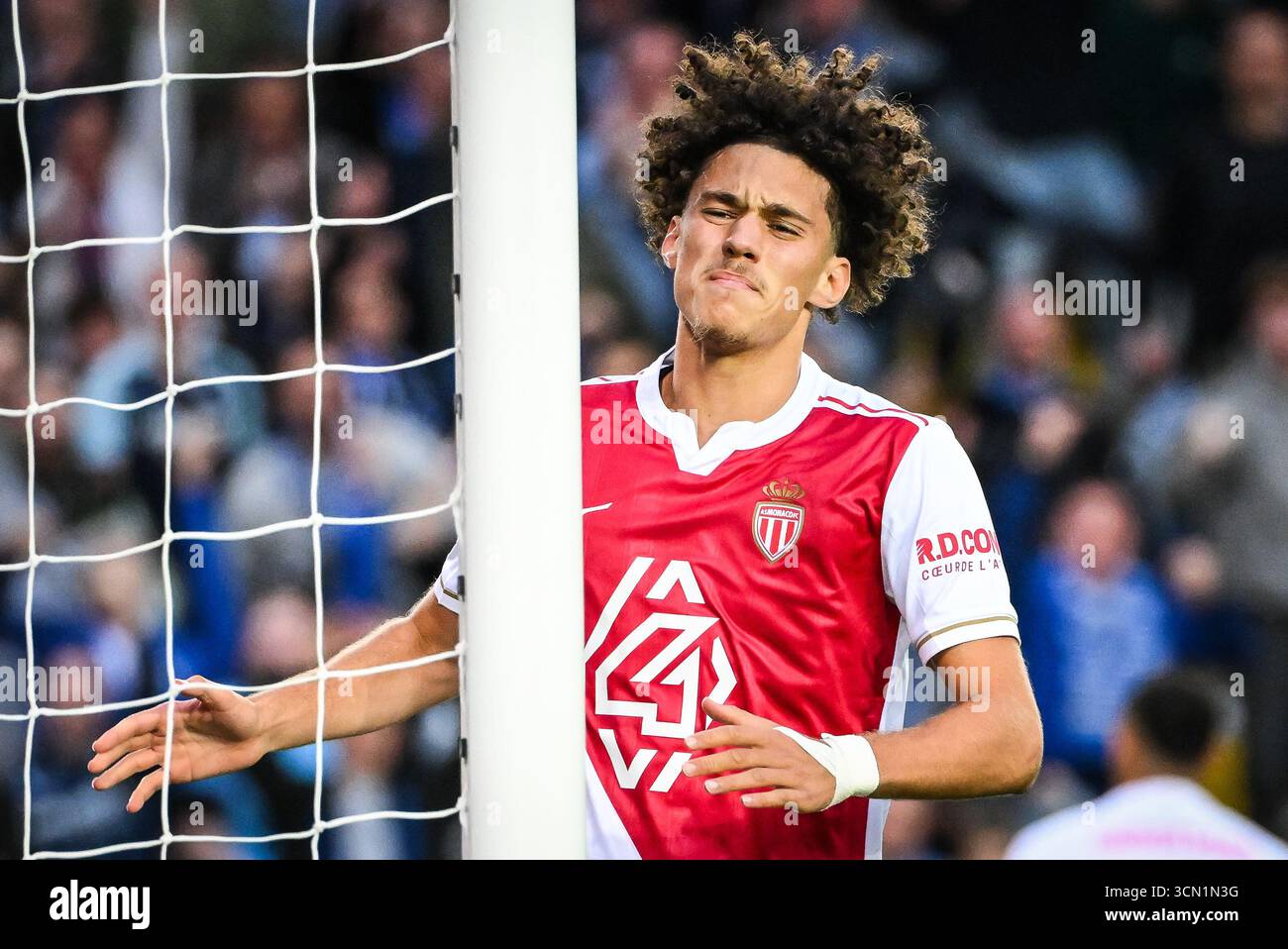 Maghnes AKLIOUCHE of Monaco looks dejected during the UEFA Champions ...
