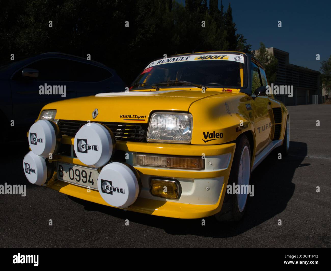Classic Renault 5 Turbo Rally Car - A vibrant yellow Renault 5 Turbo ...