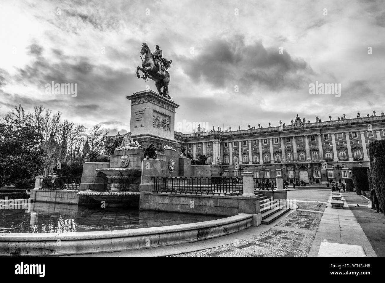 Madrid, the capital of Spain, is a vibrant city known for its rich history, grand architecture, and lively culture. Famous for its art museums. Stock Photo