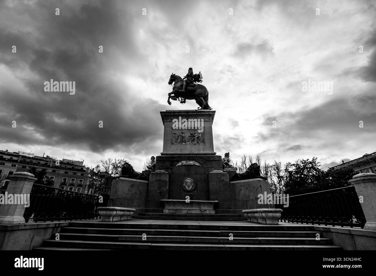 Madrid, the capital of Spain, is a vibrant city known for its rich history, grand architecture, and lively culture. Famous for its art museums. Stock Photo