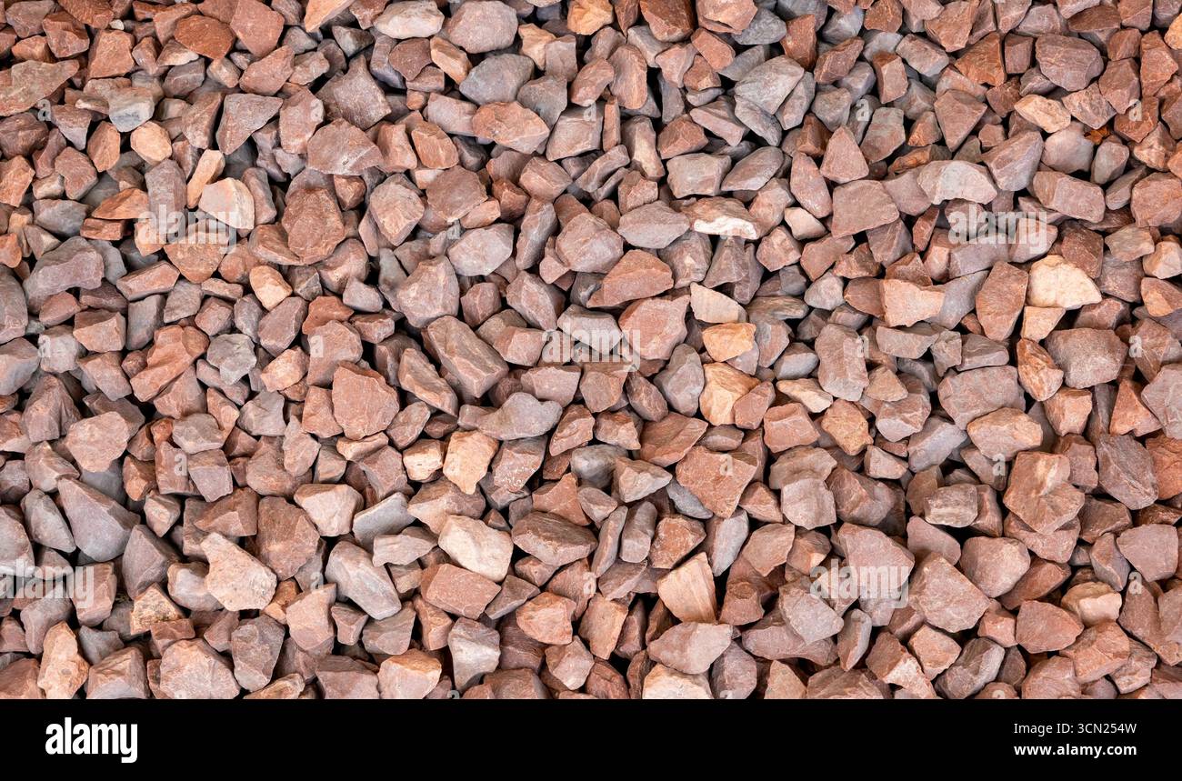 Clean small stone chips used for a background Stock Photo