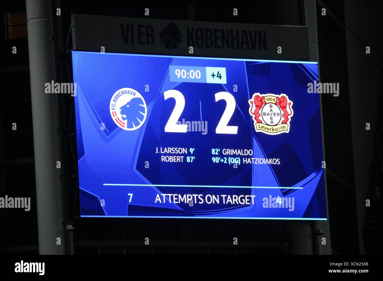 cronaca fc copenhagen - bayer leverkusen