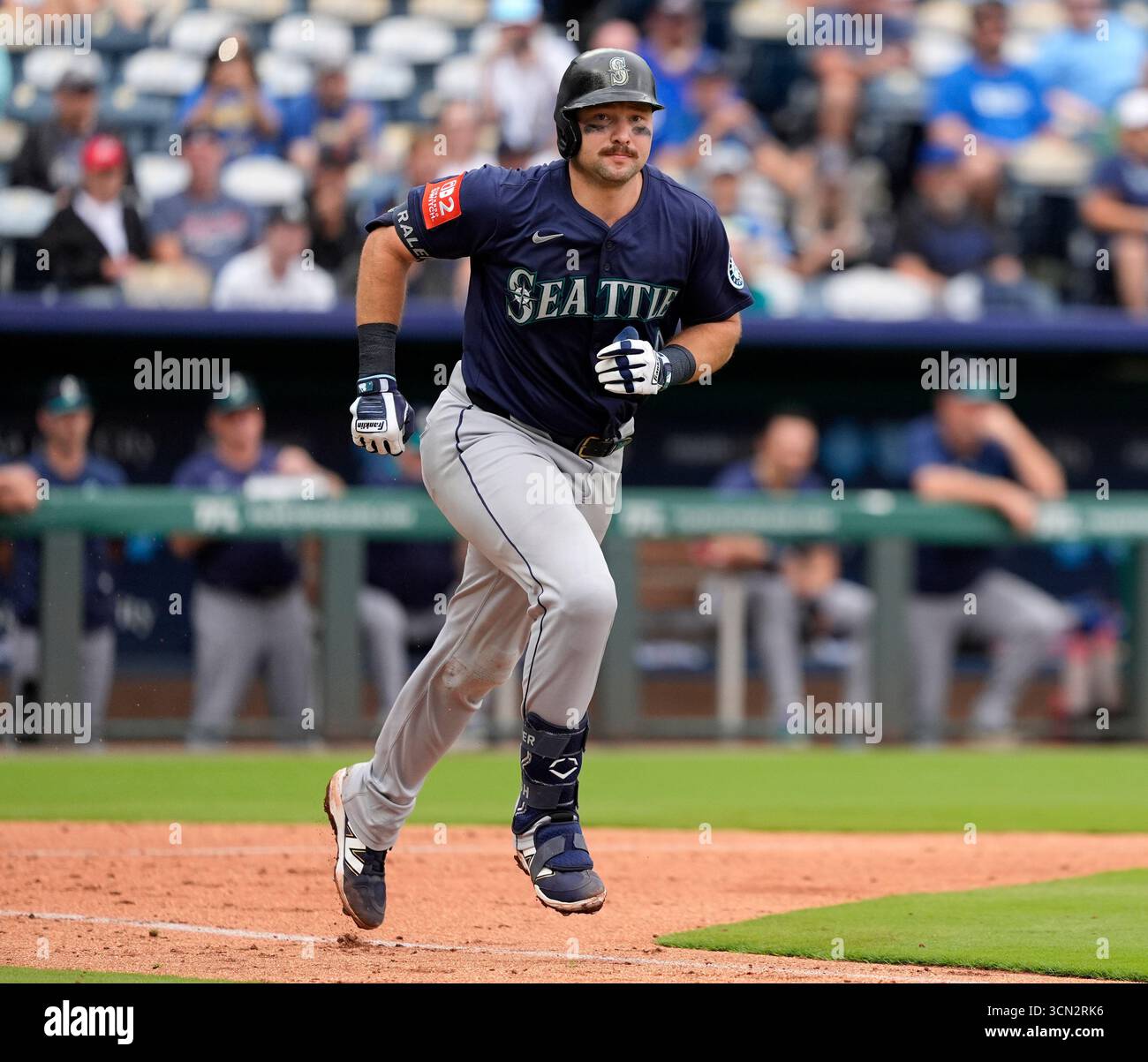 September 18, 2025: Seattle Mariners catcher Cal Raleigh (29) runs to ...