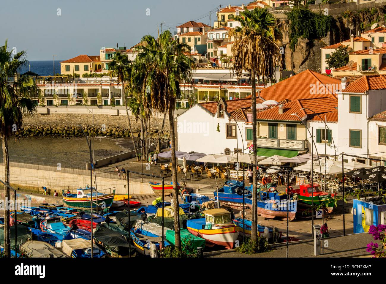 Camara de Lobos fishing village, Maderia, Portugal. Stock Photo