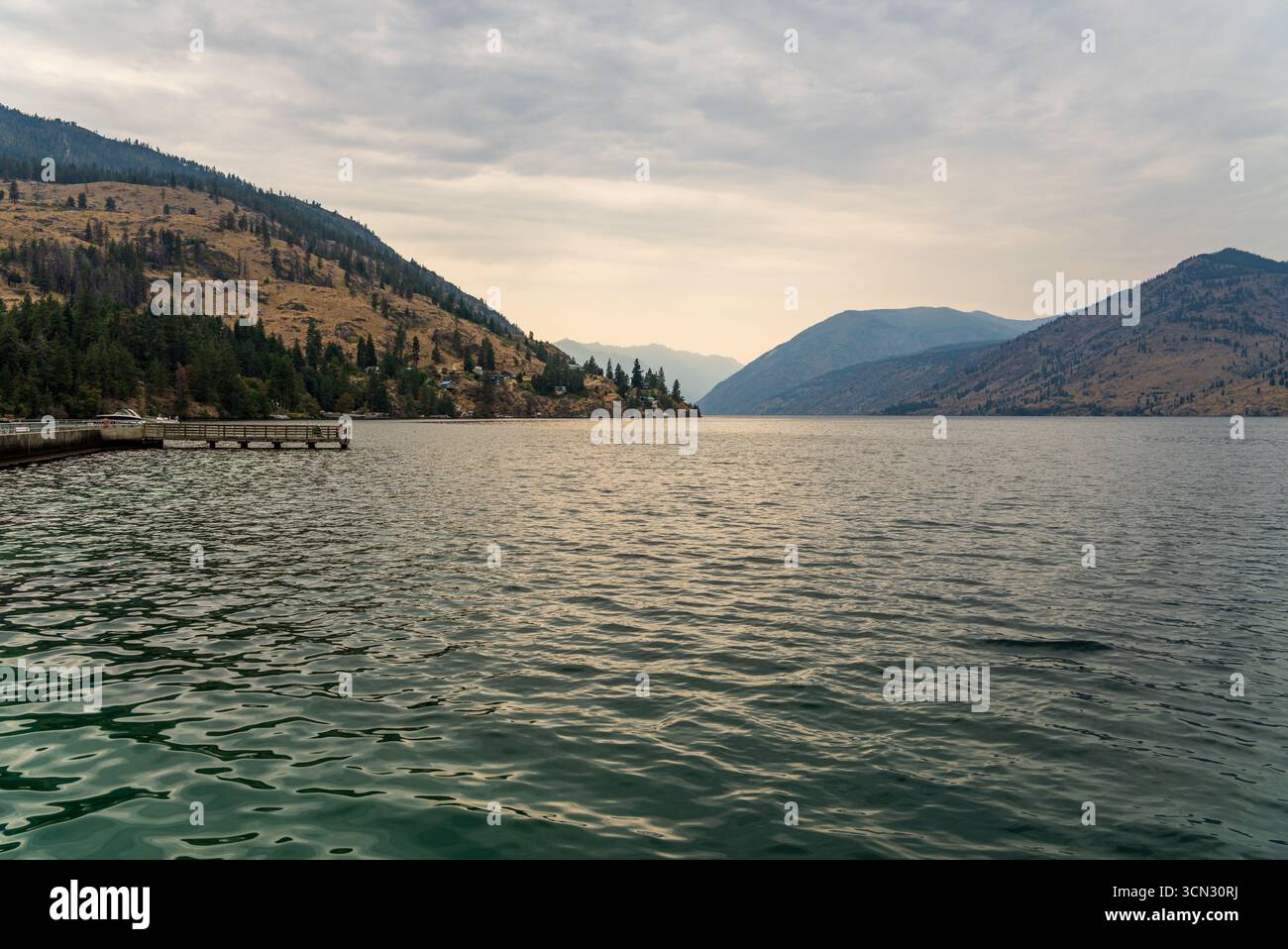 Shellan Washington View north along Lake Chelan in Washington State from Twenty Five mile ...