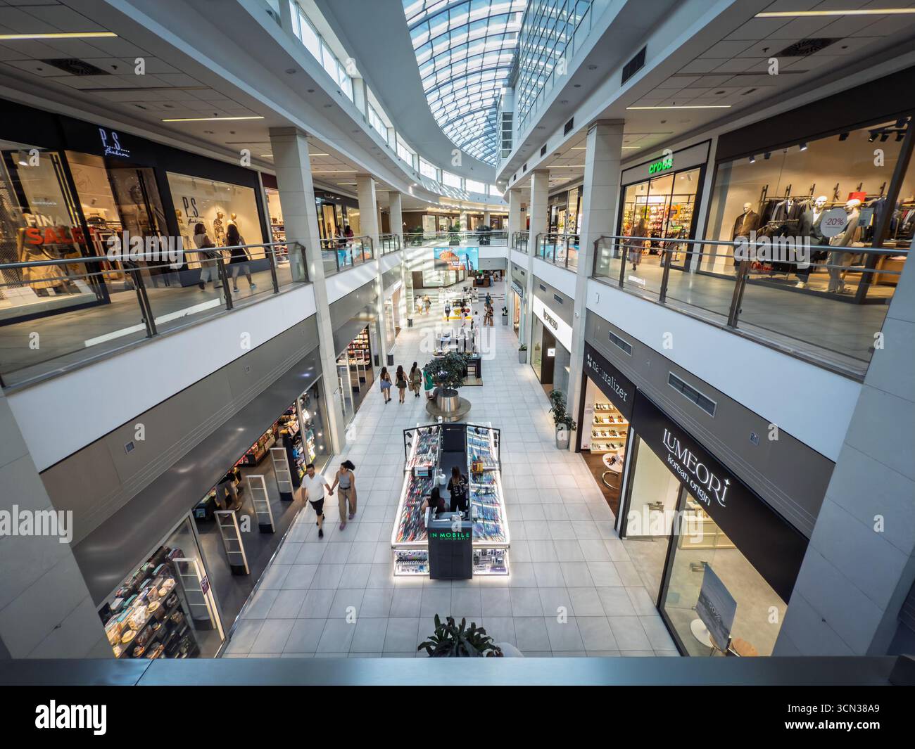 BELGRADE, SERBIA - AUGUST 16, 2025: Interior of Trzni centar Delta City ...