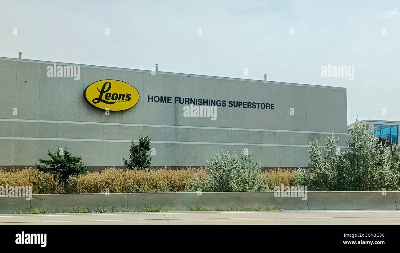 Toronto, ON, Canada - September 18, 2025: The exterior of a Leon's ...