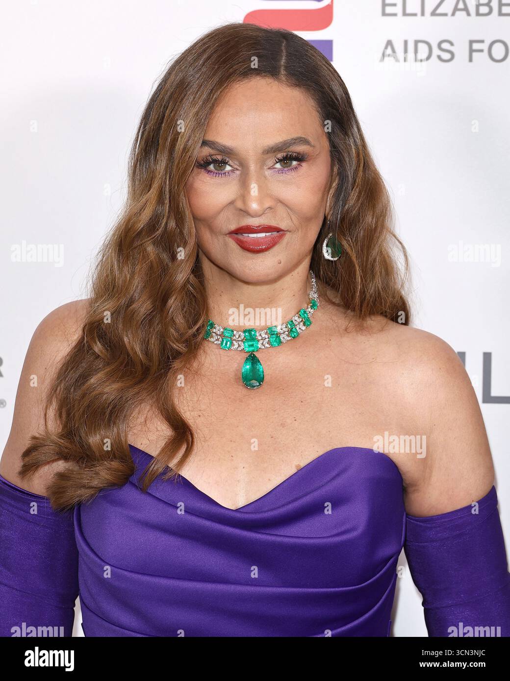 Tina Knowles arrives at The Elizabeth Taylor Night of Compassion held ...