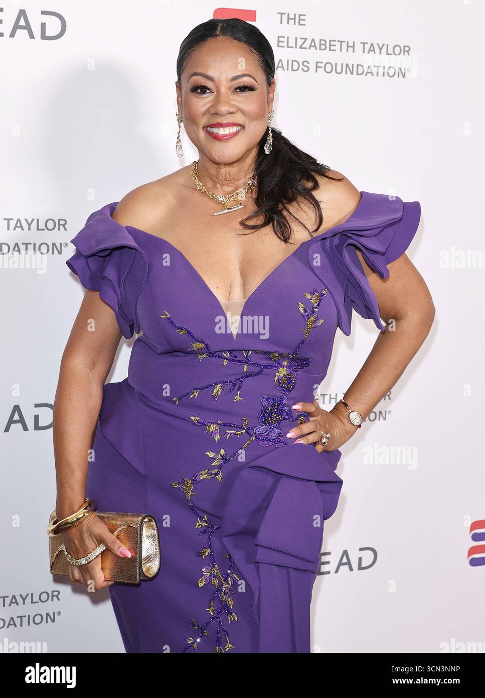 Lesa Rohin Lela Rochon arrives at The Elizabeth Taylor Night of Compassion held at ...