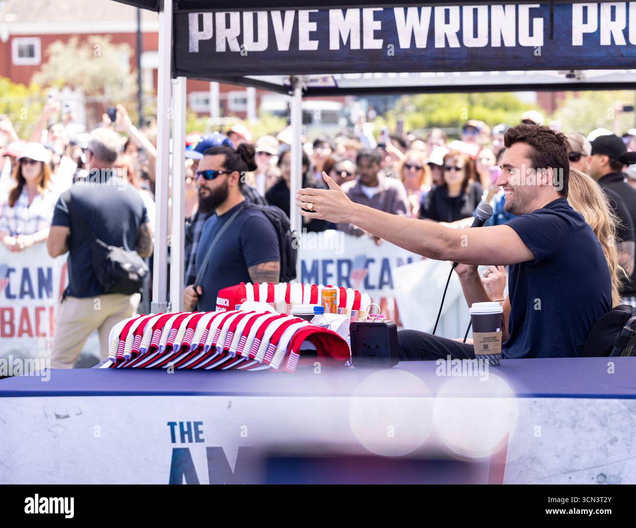 Charlie Kirk at San Francisco State University Stock Photo - Alamy