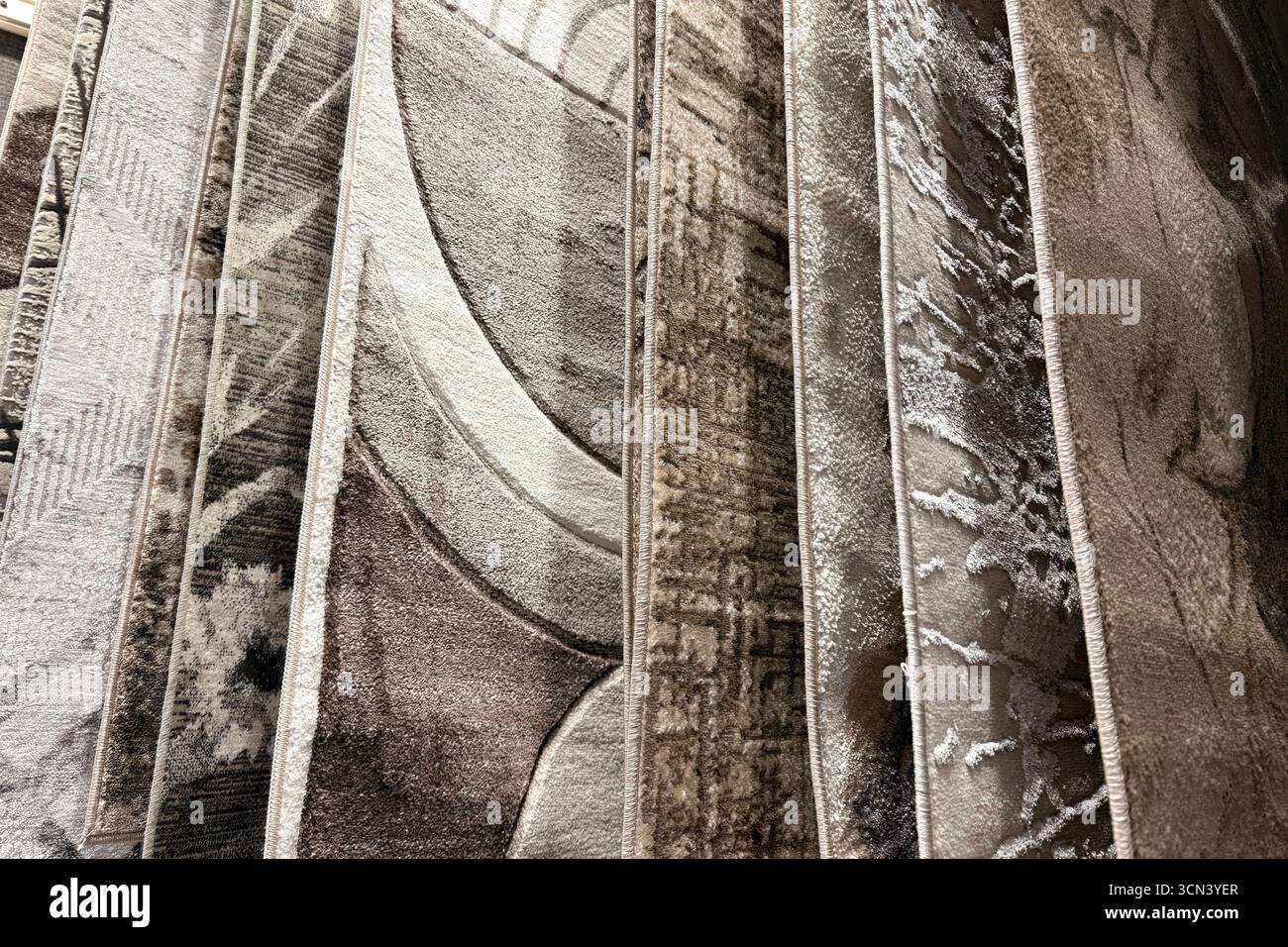 Sale of carpets in the store Stock Photo