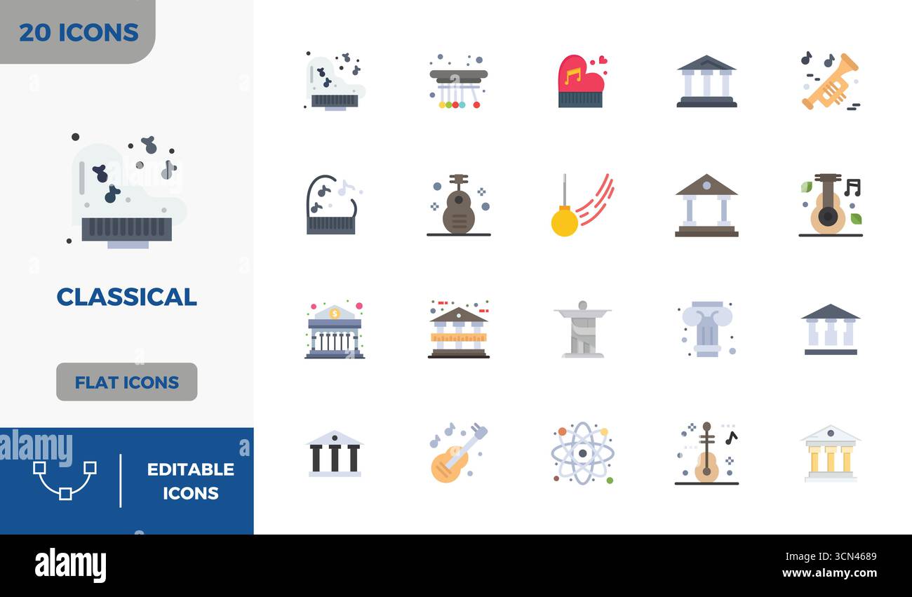 Advanced collection of 20 PIXEL perfect vector icons inspired by ...
