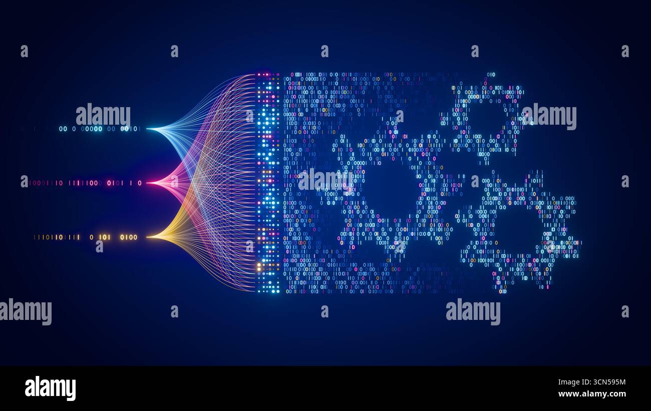 AI Automation Workflow Enabling Business Process Orchestration with Data Analytics Optimization for Productivity and Enterprise Process Digital Innova Stock Photo