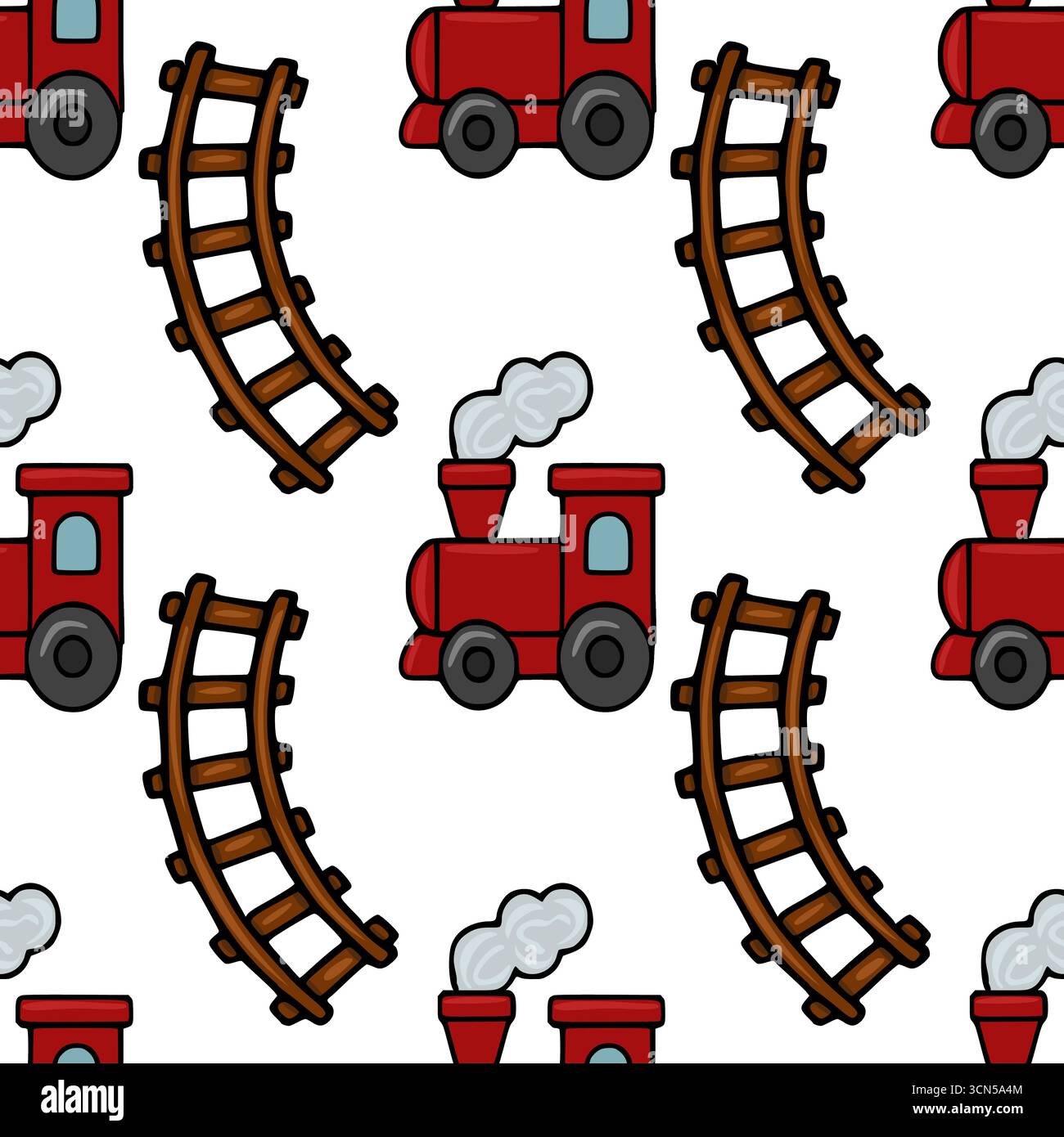 Trains train and tracks Stock Vector Images - Alamy