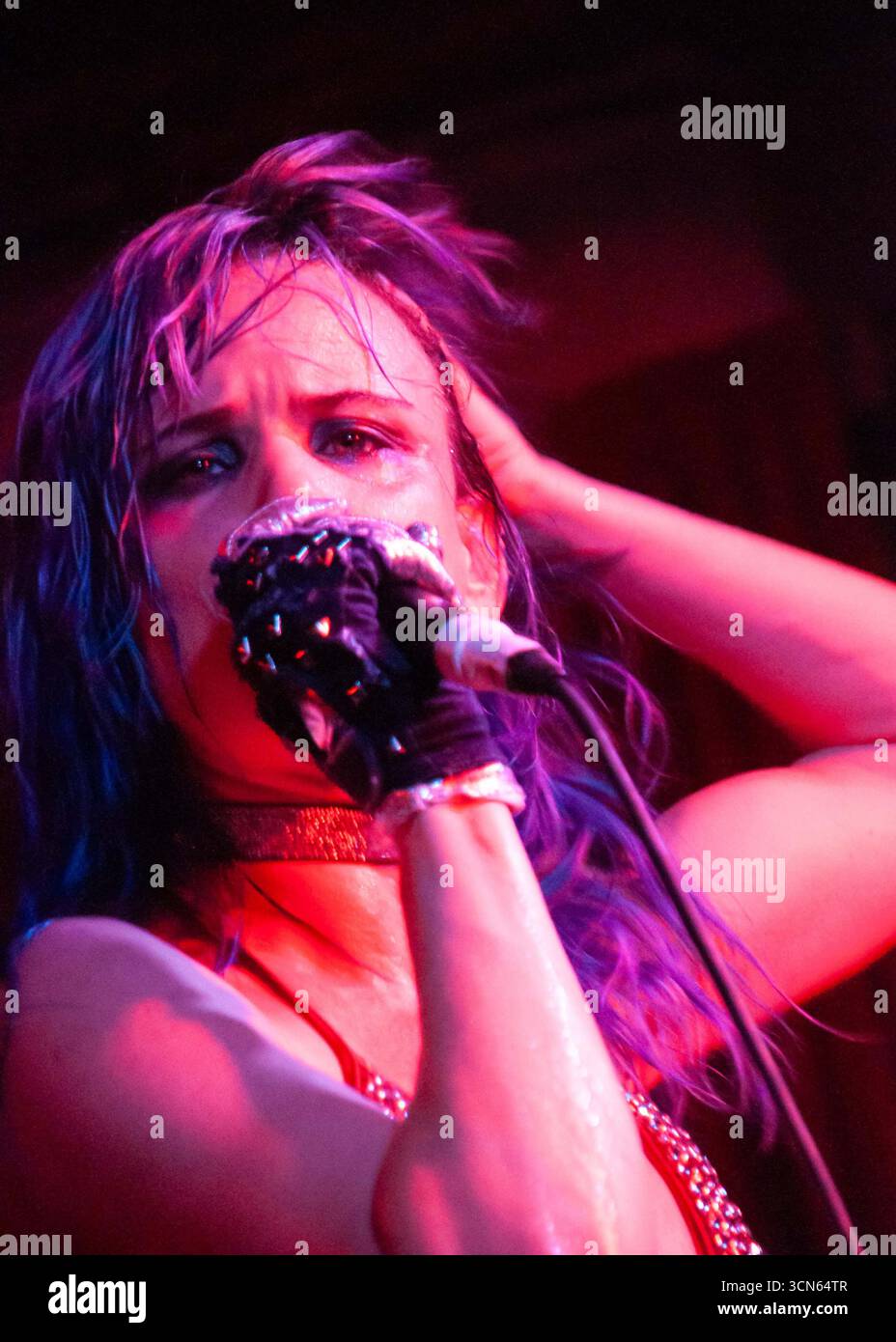 London, United Kingdom. 1st July 2010. Actress Juliette Lewis takes the stage at the 100 Club with her band Juliette and The Licks. Cristina Massei/Al Stock Photo
