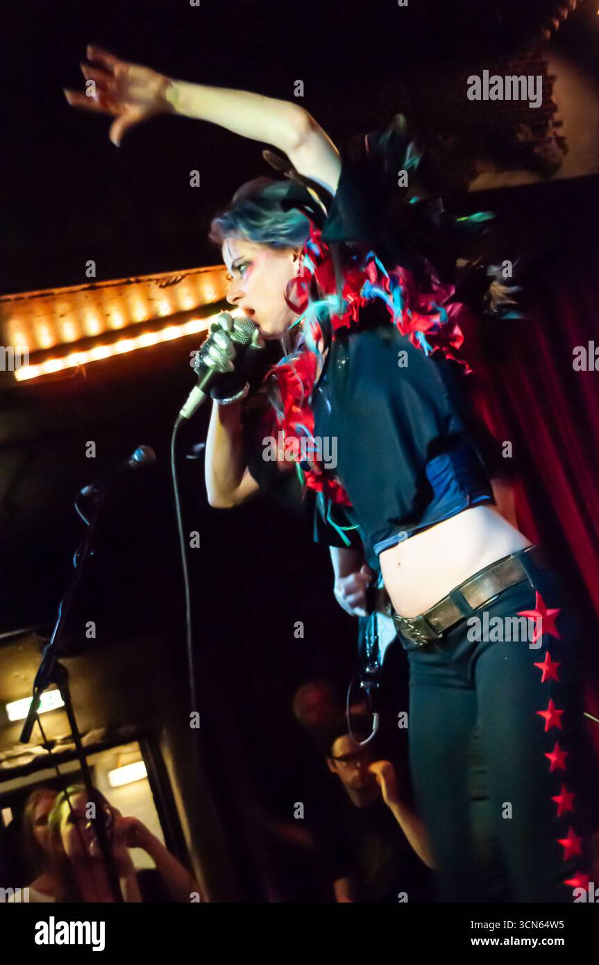 London, United Kingdom. 1st July 2010. Actress Juliette Lewis takes the stage at the 100 Club with her band Juliette and The Licks. Cristina Massei/Al Stock Photo