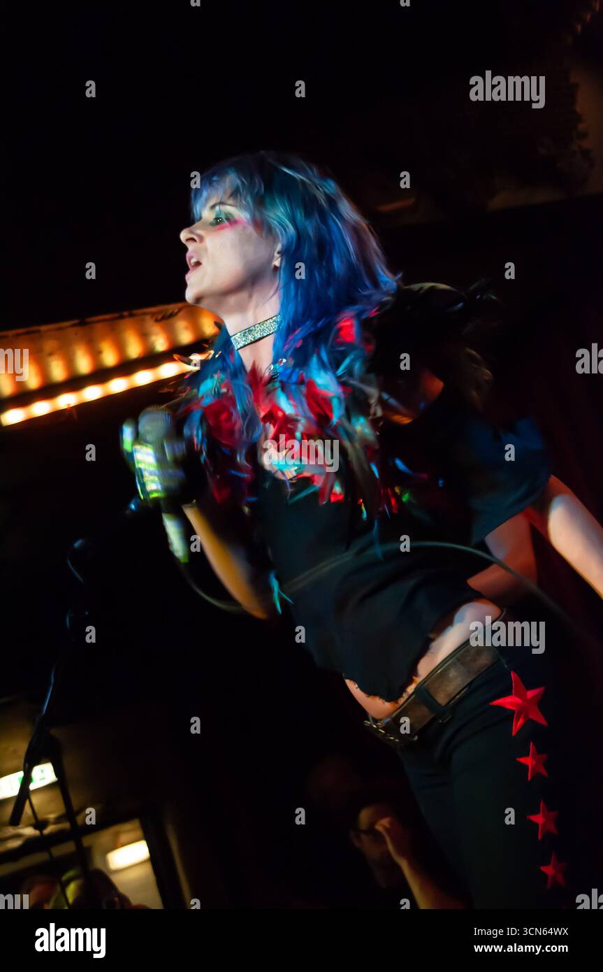 London, United Kingdom. 1st July 2010. Actress Juliette Lewis takes the stage at the 100 Club with her band Juliette and The Licks. Cristina Massei/Al Stock Photo