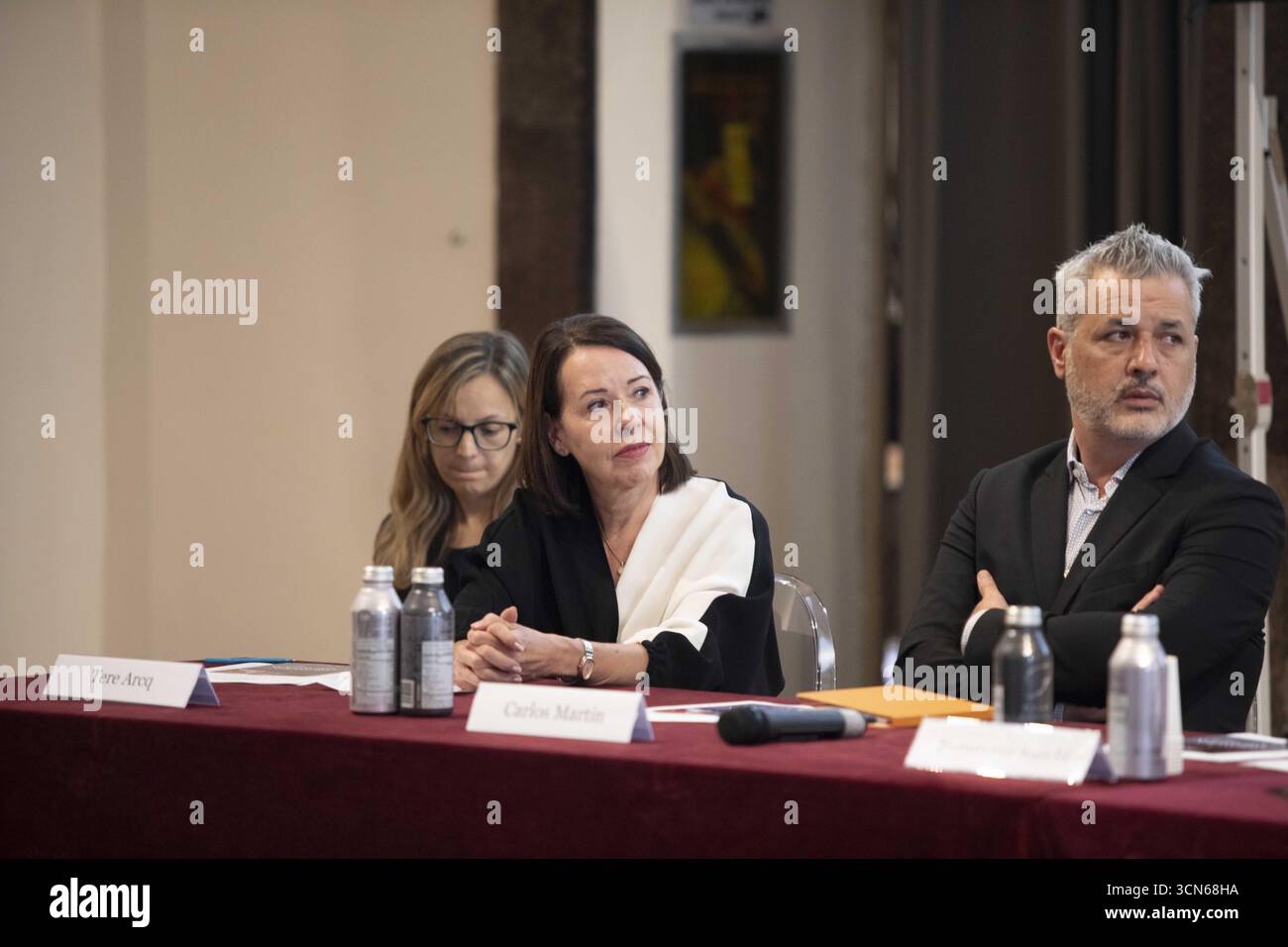 Milan, Palazzo Reale Press Conference for the 'Leonora Carrington' exhibition: photos of the retrospective curators Tere Arcq and Carlos Martín Credit: Independent Photo Agency Srl/Alamy Live News Stock Photo