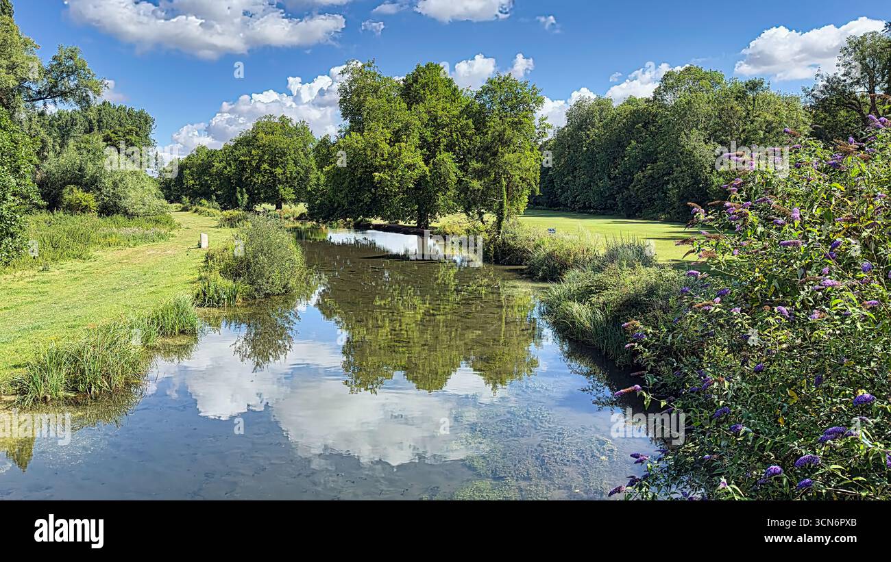 River Itchen Navigation in Winchester - Smartphone Captured Stock Image