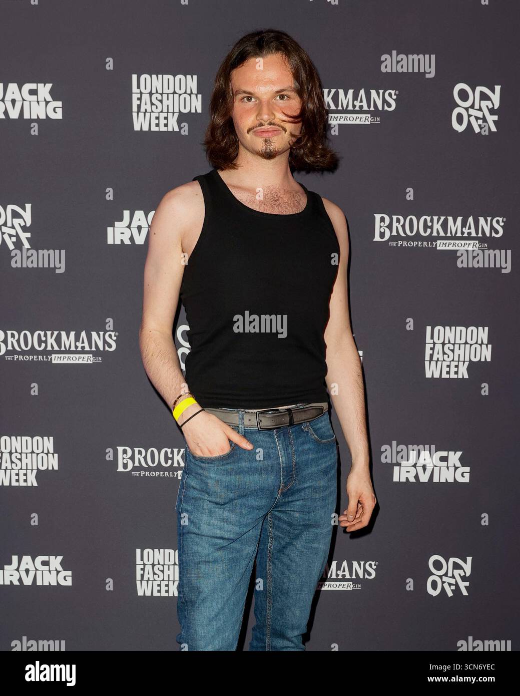 Alexander Ron attends the London Fashion Week On Off Jack Irving ...