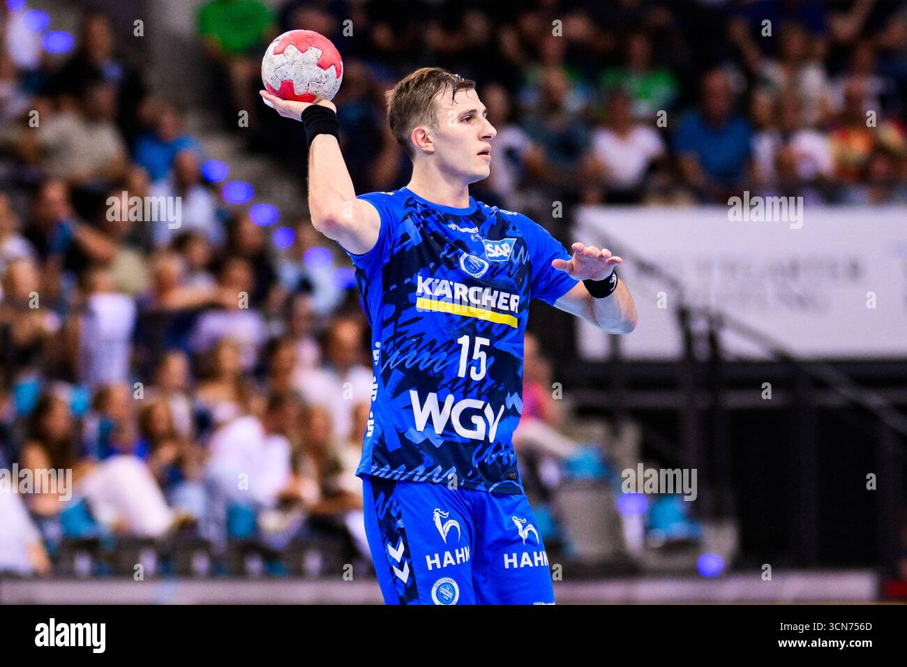 18 September 2025, Baden-Württemberg, Stuttgart: Handball: 1st ...