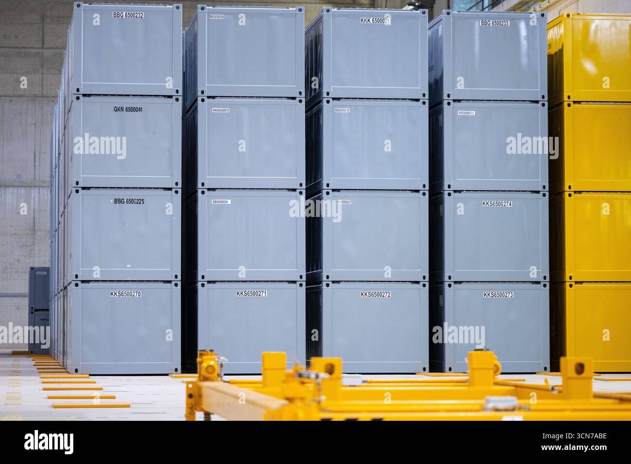 18 September 2025, North Rhine-Westphalia, Ahaus: The western storage ...