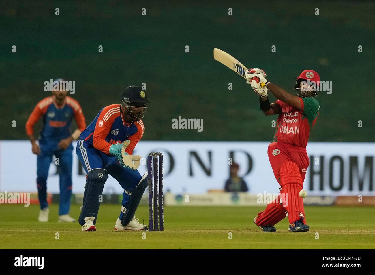 Oman's Aamir Kaleem plays a shot during the Asia Cup cricket match ...