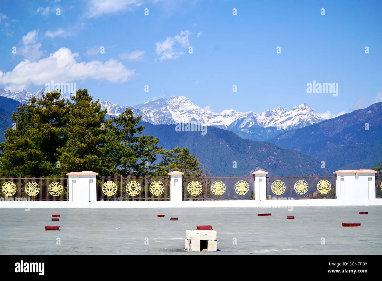 Scenic view of the Himalayan mountain Stock Photo