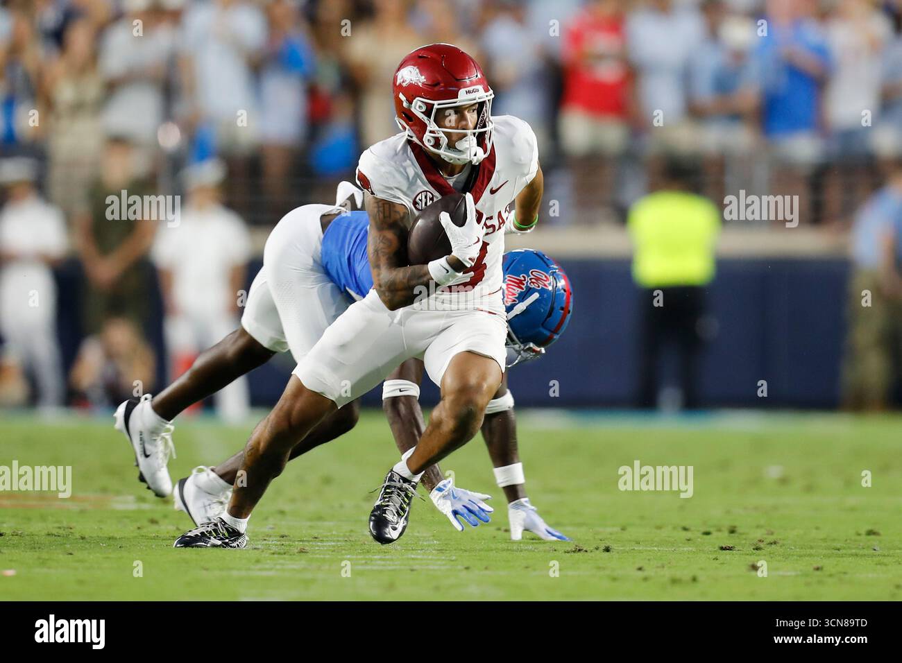 OXFORD, MS - SEPTEMBER 13: Arkansas Razorbacks wide receiver CJ Brown ...