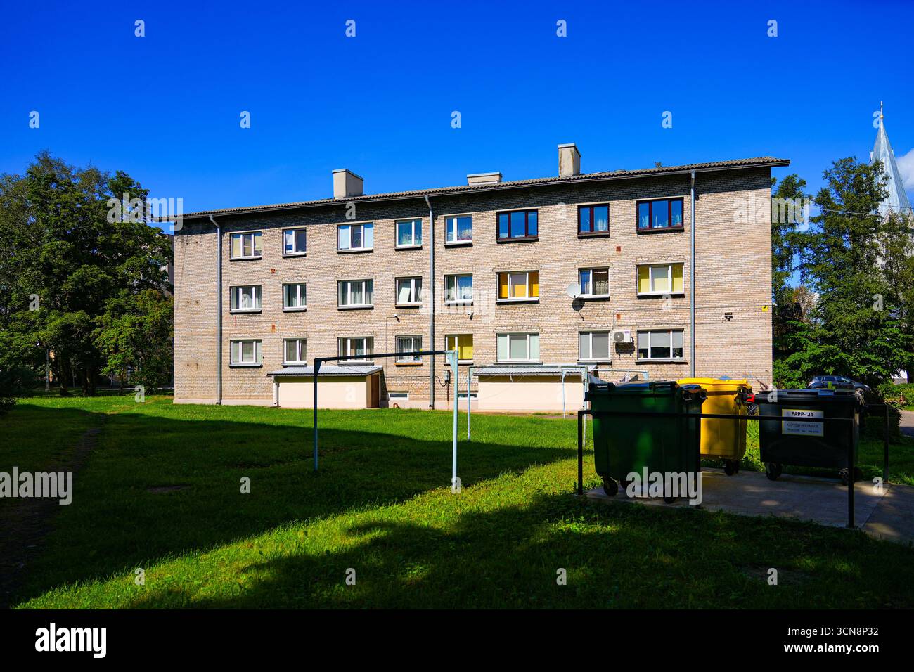 Khrushchevka low cost Apartment Building In Narva Estonia Example 