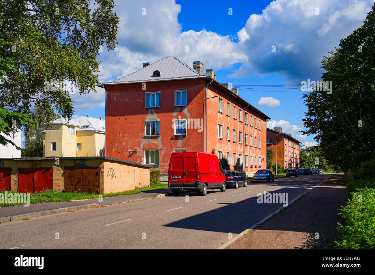 Khrushchevka low cost Apartment Building In Narva Estonia Example 