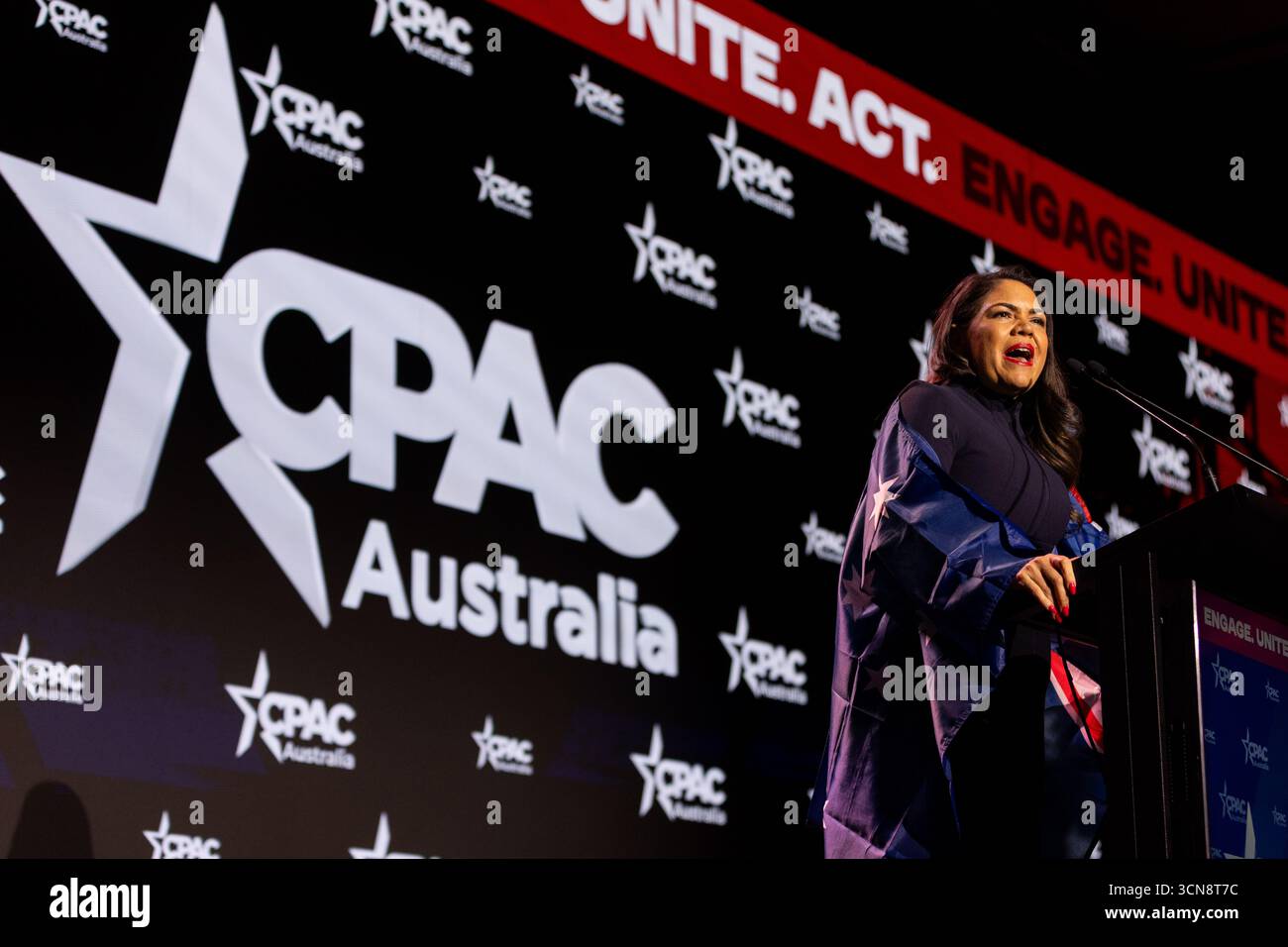 Senator Jacinta Nampijinpa Price speaks during the CPAC Conference, at ...