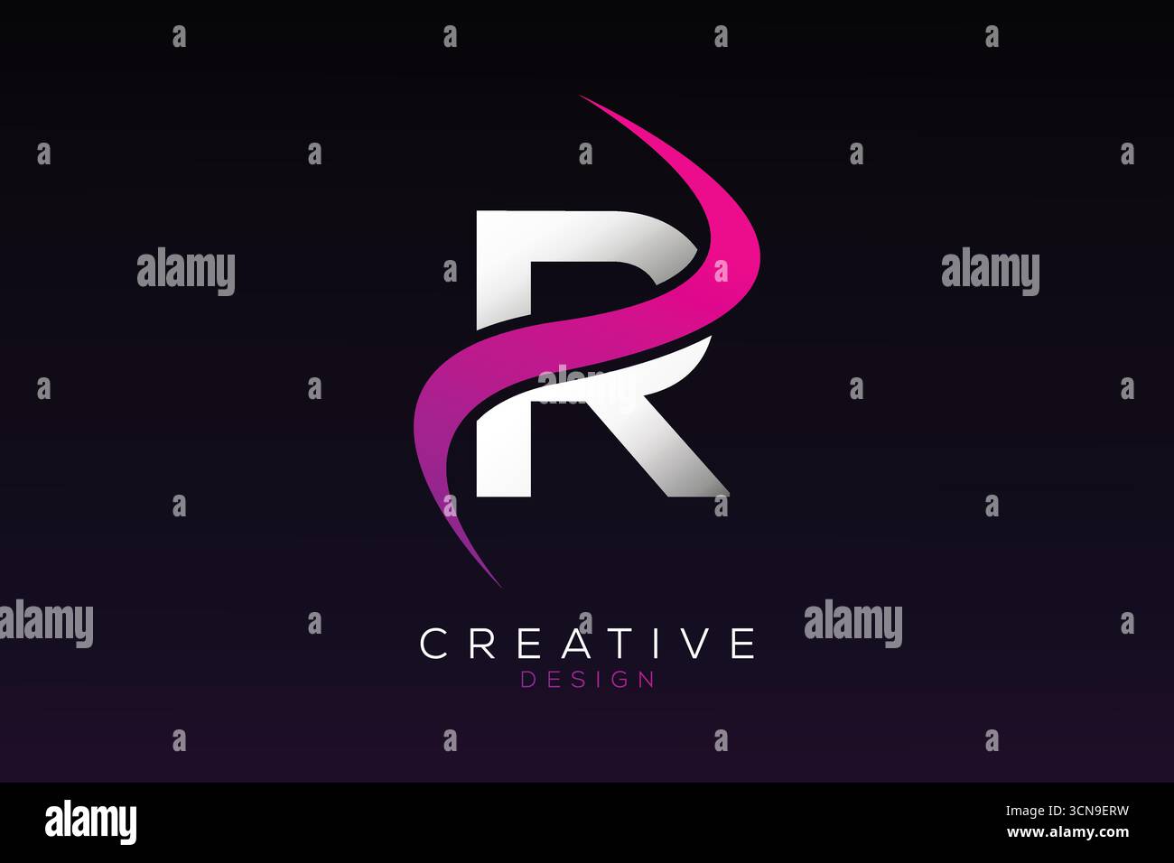 Logo letter r vector vectors Stock Vector Images - Alamy