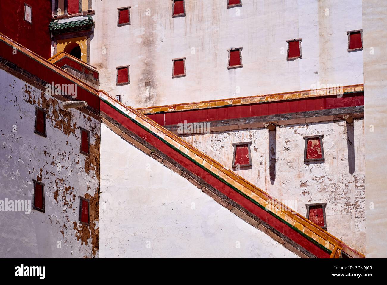 Closeup of the Little Potala Palace in Chengde, China Stock Photo