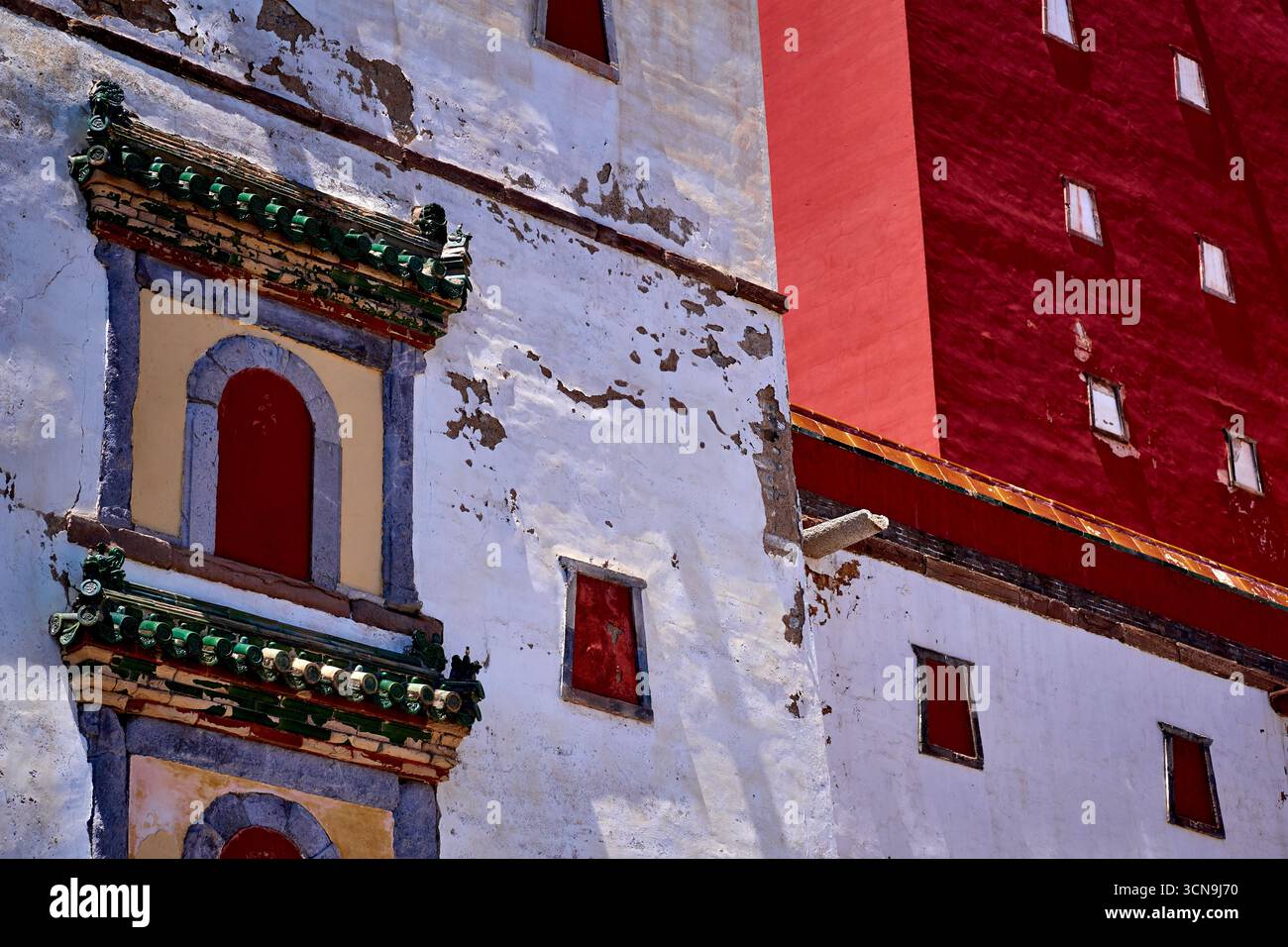 Closeup of the Little Potala Palace in Chengde, China Stock Photo