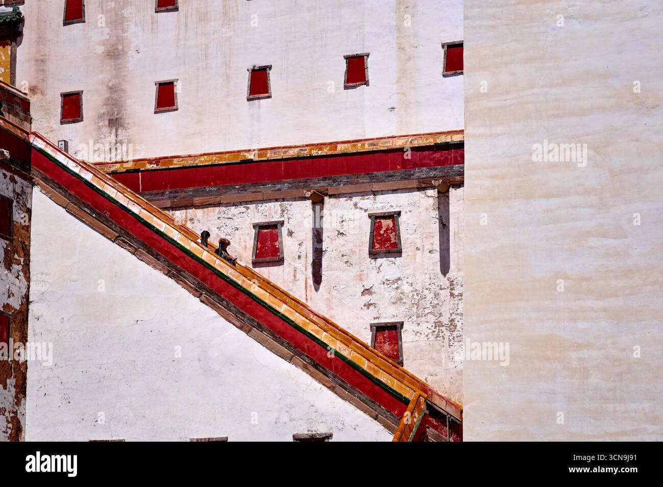 Closeup of the Little Potala Palace in Chengde, China Stock Photo