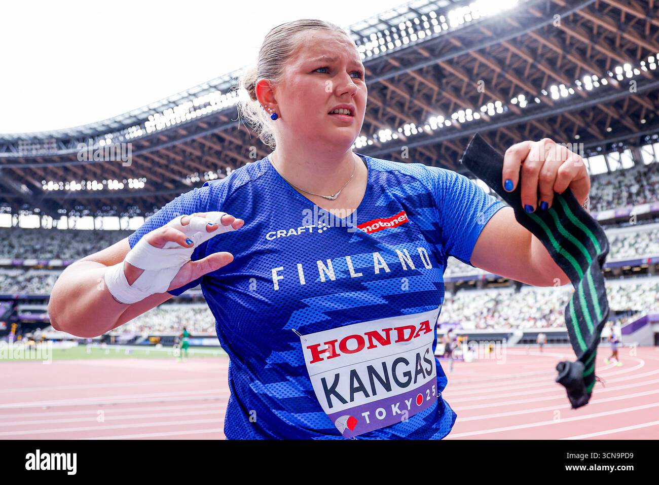 Emilia Kangas Of Finland Looks On After During The Women s Shot Put Emilia Kangas Of Finland Looks On After During The Women s Shot Put