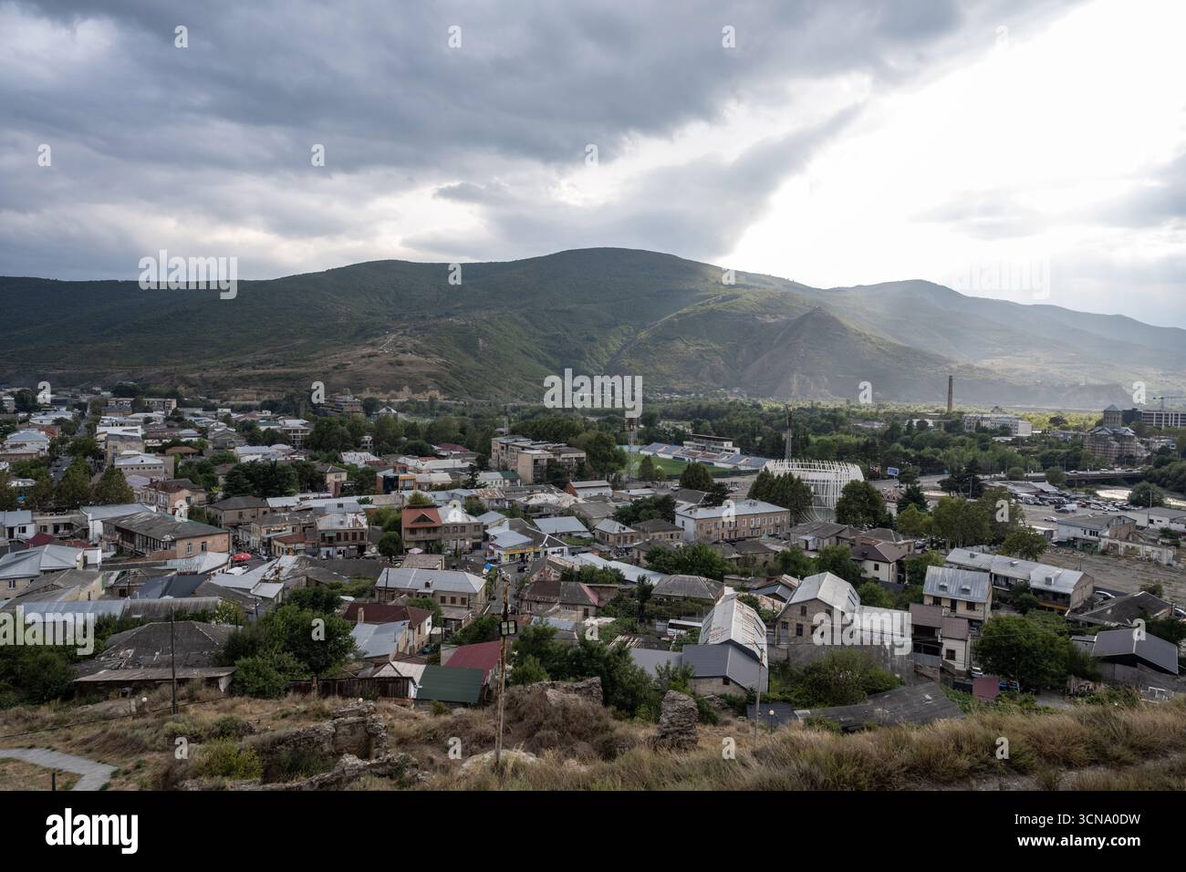 Gori, Georgia. September 9th 2025. Landscape panorama view of the ...