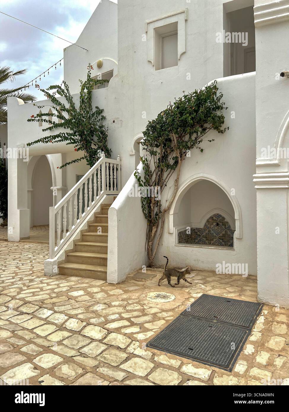 Djerba architecture showcases traditional white buildings adorned with ...