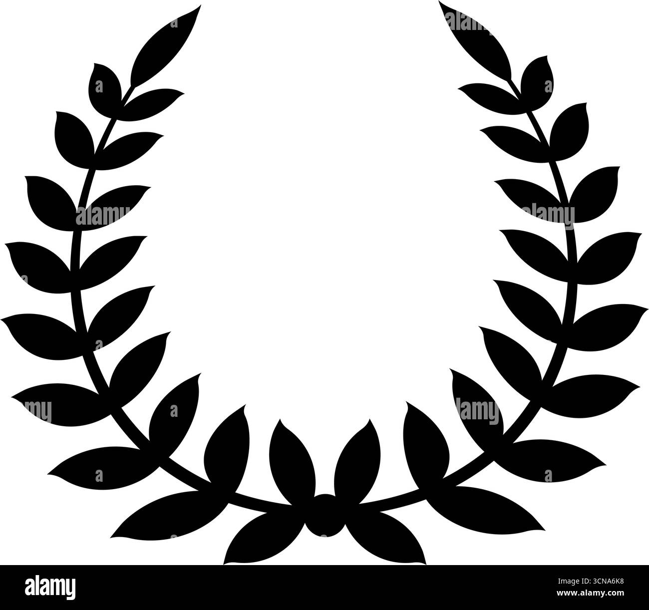 Laurel wreath or laurel crown, vector illustration Stock Vector Image ...