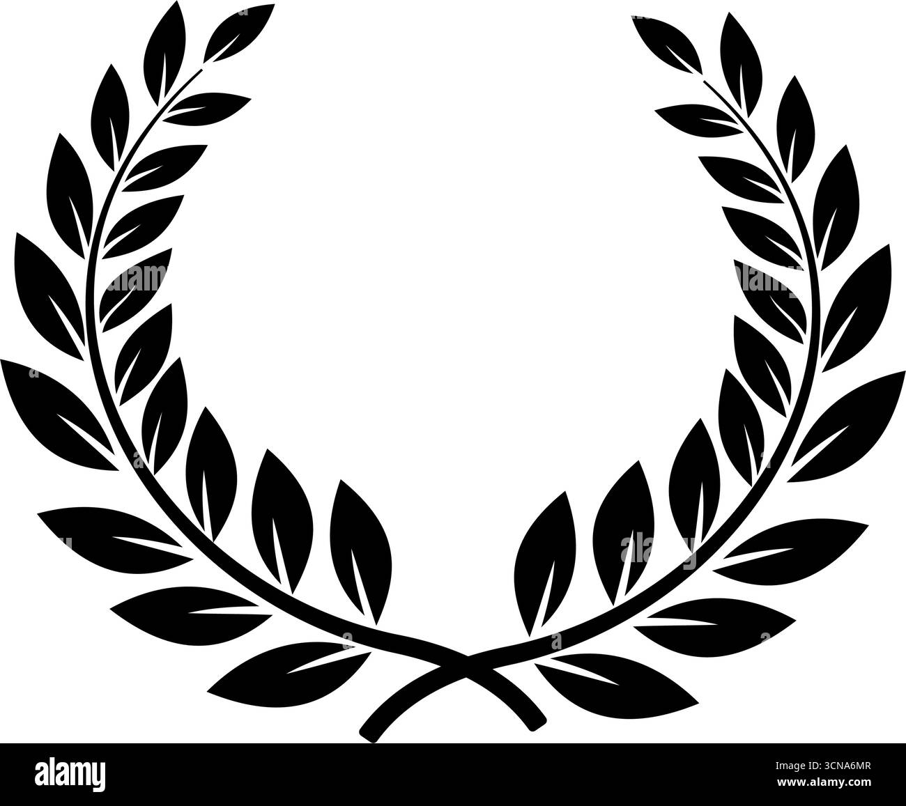 Laurel wreath or laurel crown, vector illustration Stock Vector Image ...