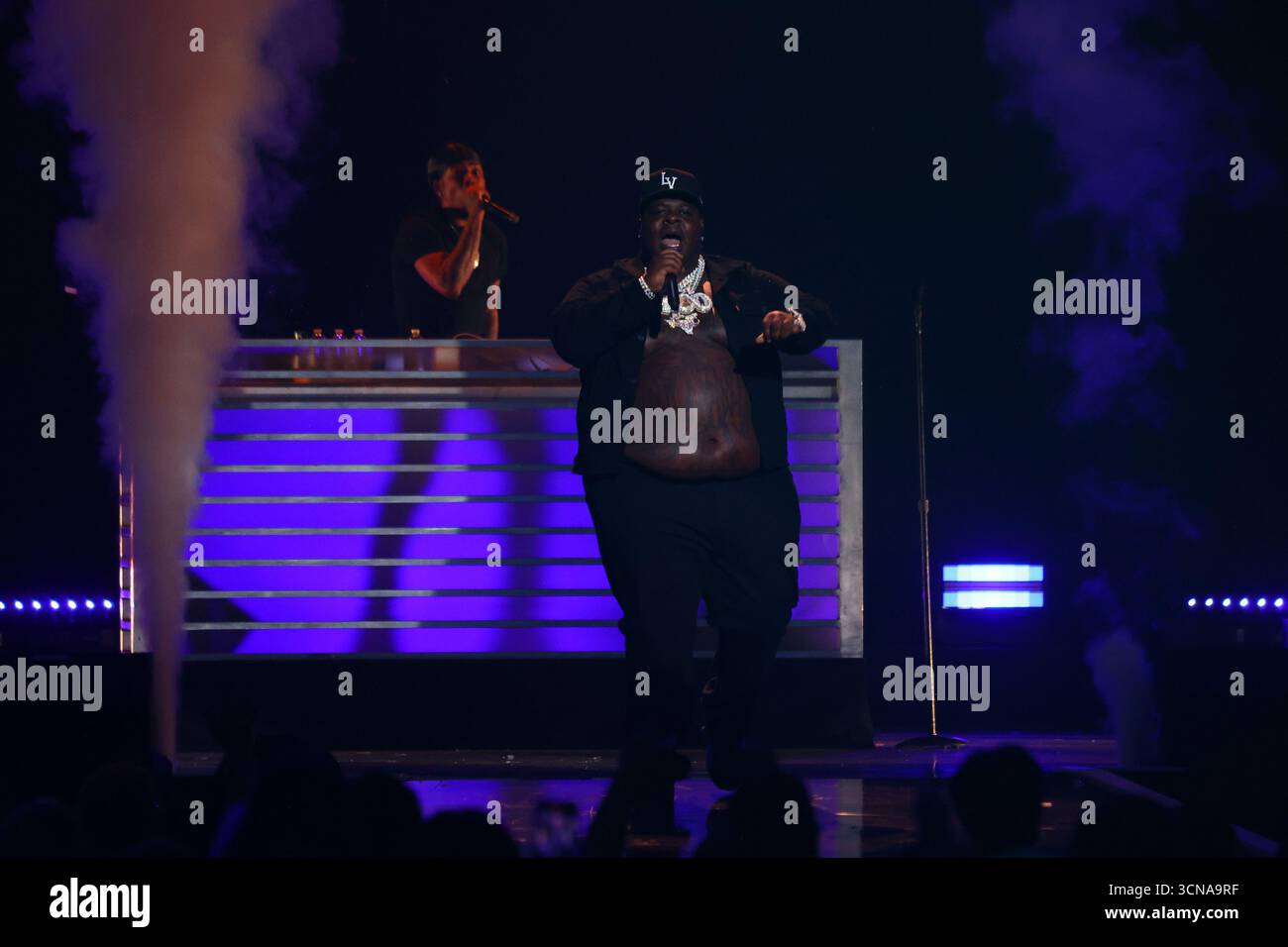 Rapper BigXthaPlug performs on stage during the iHeartRadio Music ...
