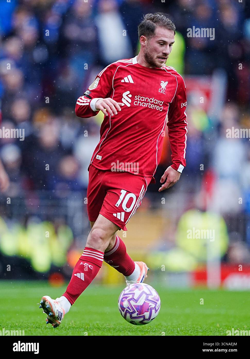 Liverpool's Alexis Mac Allister in action during the Premier League