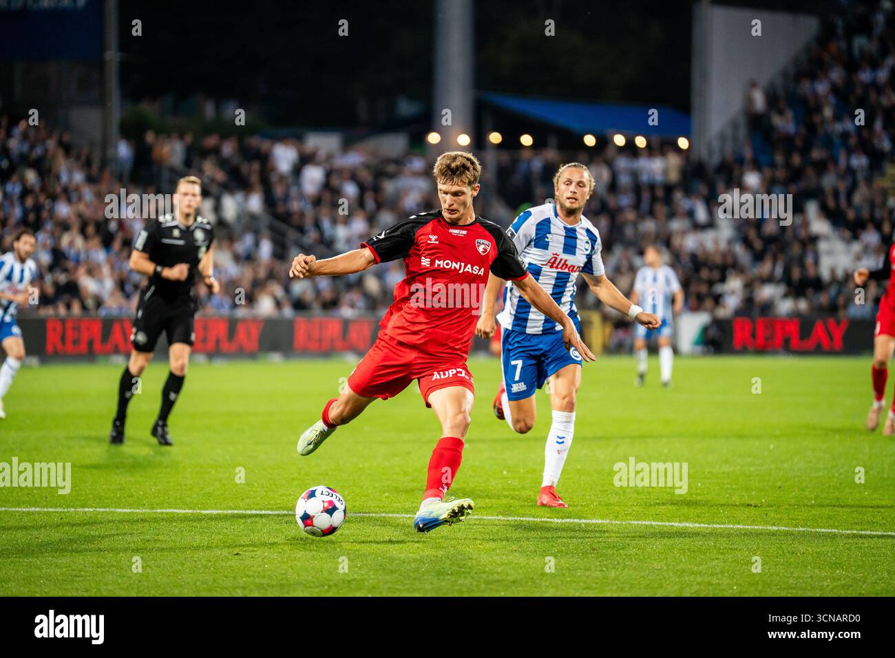 Odense, Denmark. 19th, September 2025. Jeppe Kudsk (4) of FC Fredericia ...