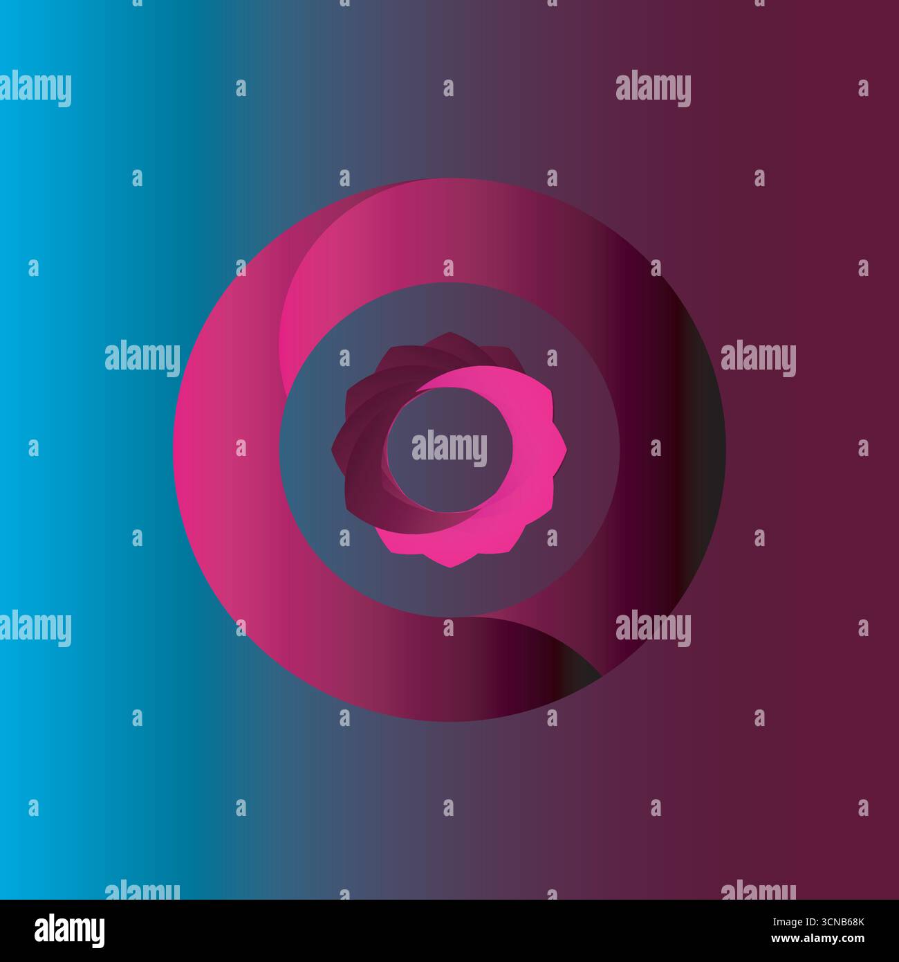 va logo vector modern initial swoosh circle Gradiant colours Stock Vector