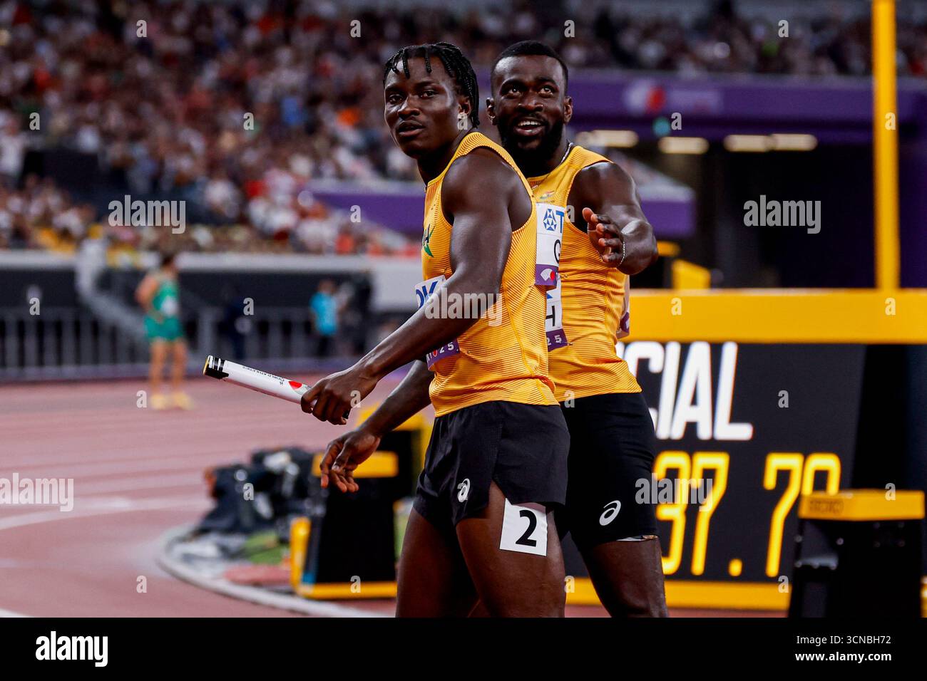 Abdul-Rasheed Saminu of Ghana and Joseph Paul Amoah of Ghana celebrates ...